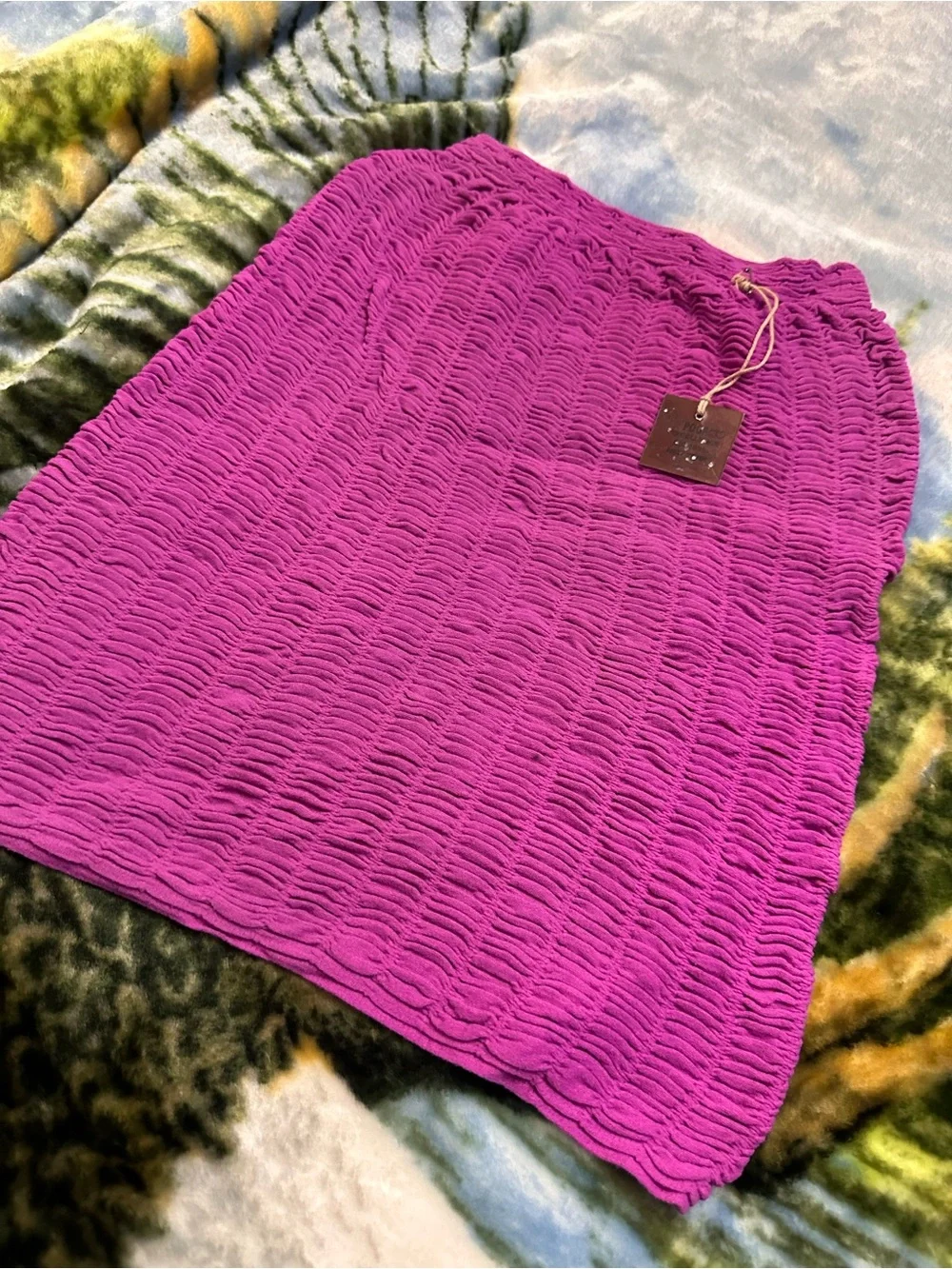Poof Excellence Vibrant Magenta Mini Skirt